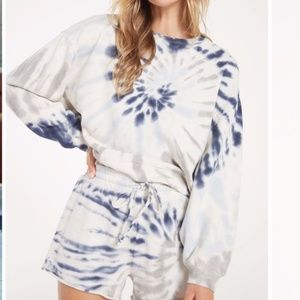 Z Supply Cropped Tie Dye Pullover